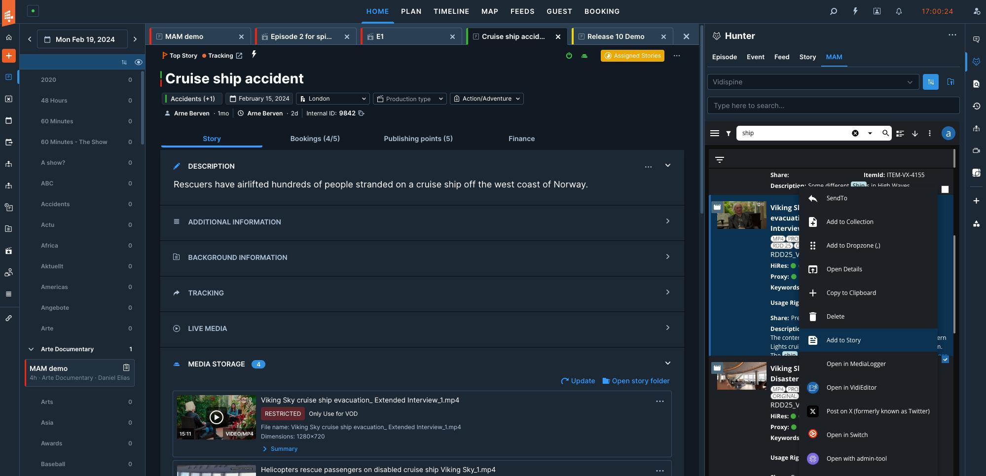 MediaPortal is embedded in the Wolftech UI
